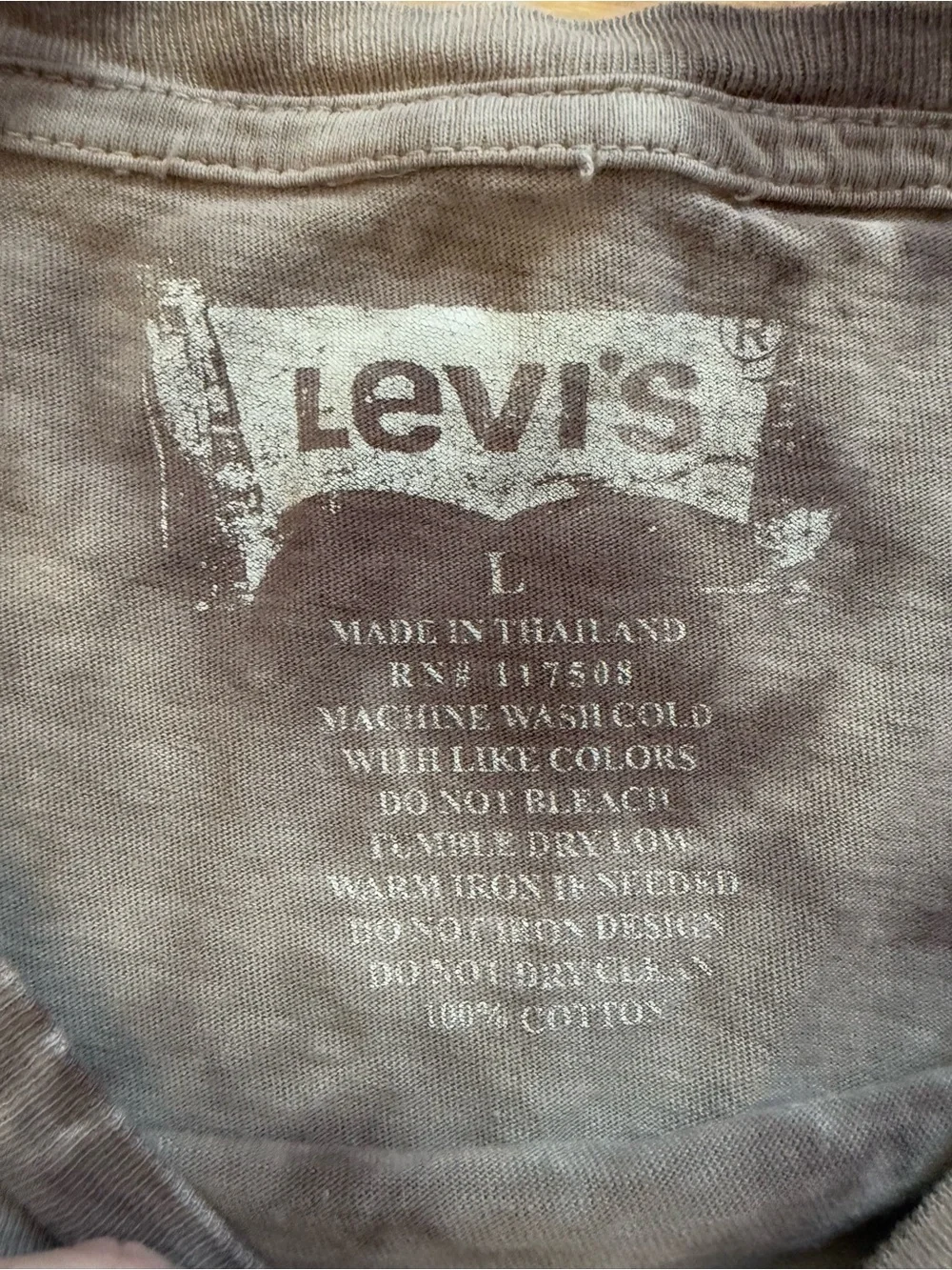 VTG Levi’s Y2K Brown Mineral Wash Eagle Graphic Tee L (Fits M)
